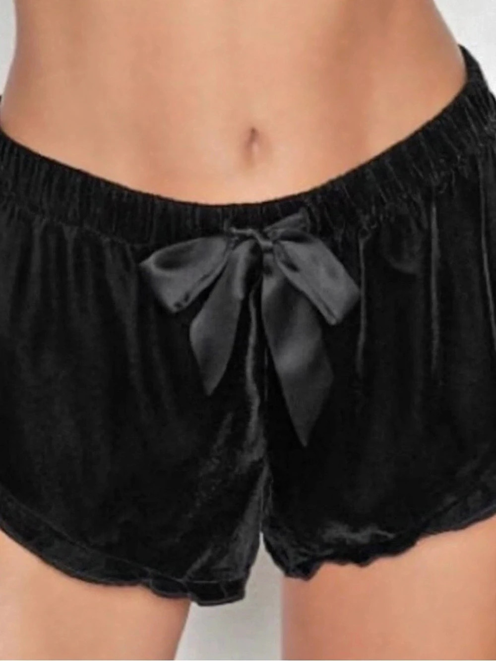 Black Velvet Sleep Shorts Like New